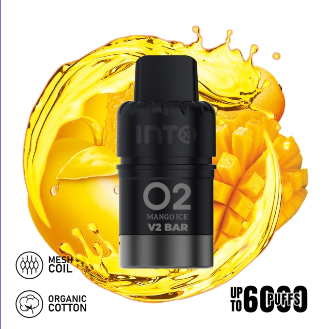 INTO V2 (Compatible IGET Bar Plus) Mango Ice (Pod Only No Battery)